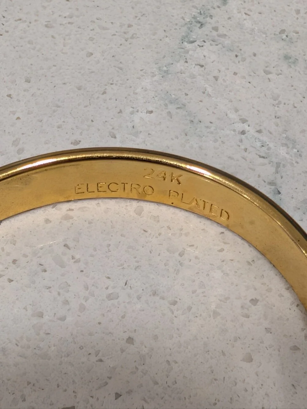 Vintage Tri-Tone 24K Electro Plated Magnetic Cuff Bracelet